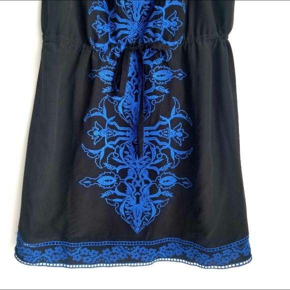 Rebecca Taylor Aztec Sleeveless Embroidered Dress - Picture 4 of 7